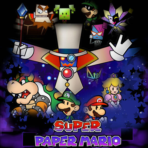 Super Paper Mario Poster (2012)