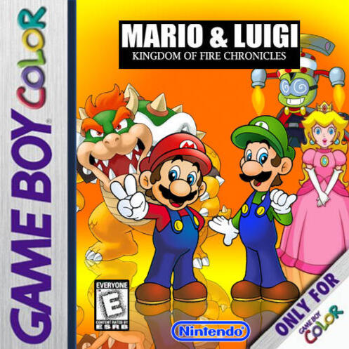 Mario & Luigi: Kingdom of Fire Chronicles Boxart (2012)