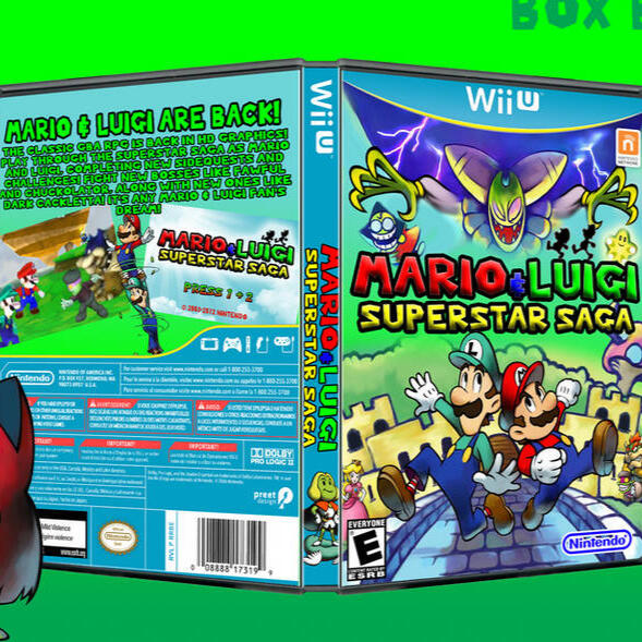 Mario & Luigi: Superstar Saga Boxart 2 (2012)